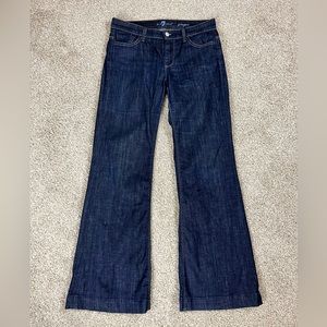 7 For All Mankind Ginger Wide Leg Flare Jean
